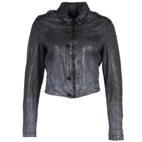 MAURITIUS Faira Lamb Leather Jacket – Black (Size S, NWT) - Picture 1 of 9